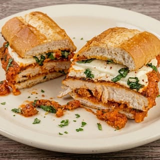 Chicken Vodka Parmigiana Sandwich